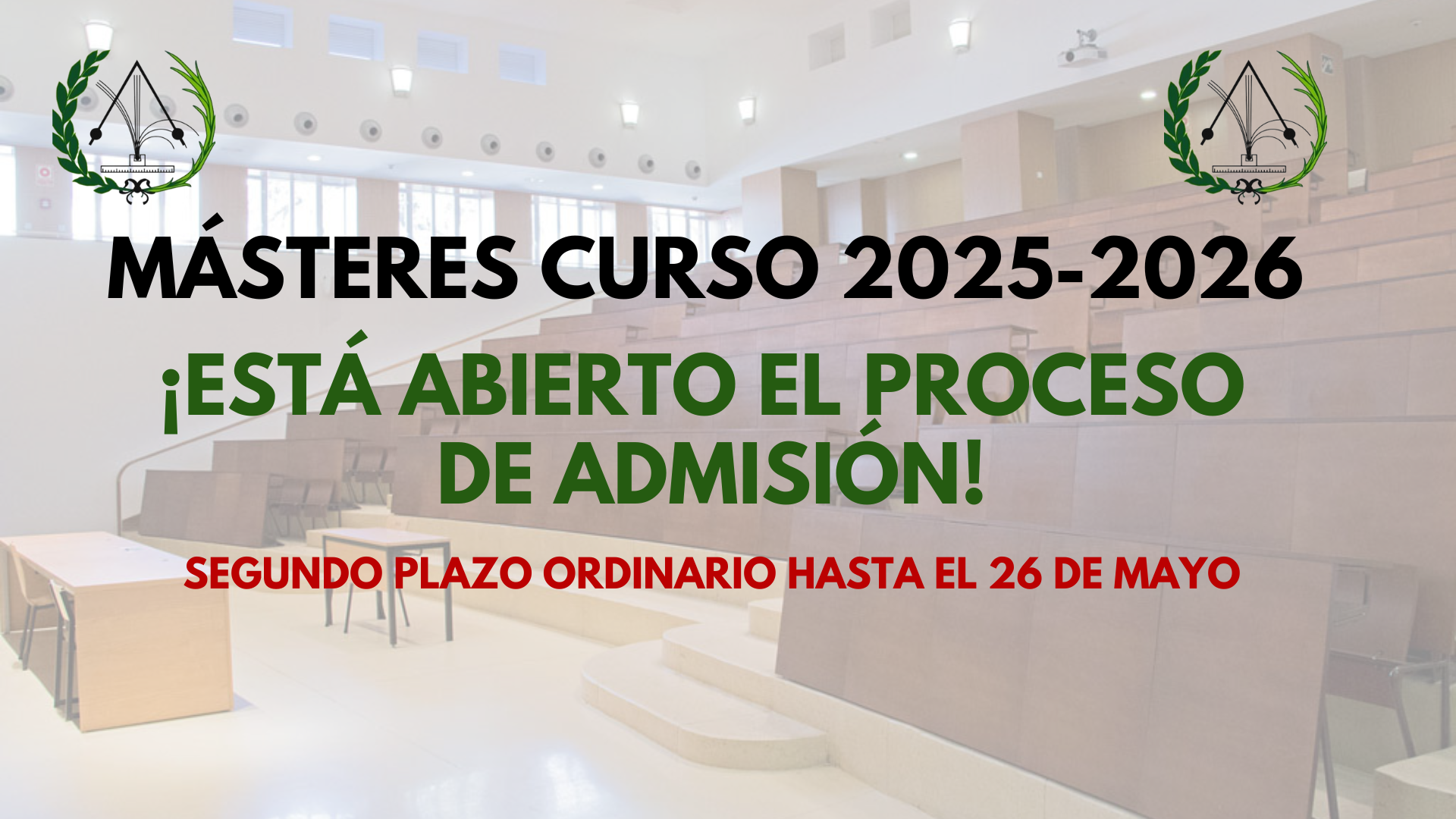 Admisión a Máster 2025-2026